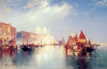  Canal Works - The Grand Canal seascape Thomas Moran